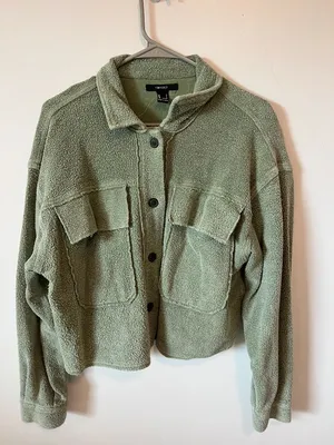 Forever 21 Green Jacket thumbnail 1