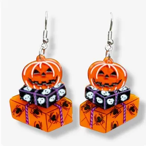 NWT Halloween Happy Mail Earrings by 50's Vintage Dame x Lipstick & Chrome thumbnail 1