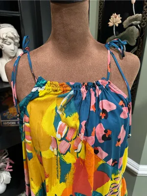 Monsoon Tropical Boho Floral Tank Top – Size Medium (NWT) thumbnail 2