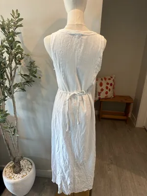 Princess Polly Summer Season Button Front Linen Blend Dress New! thumbnail 12