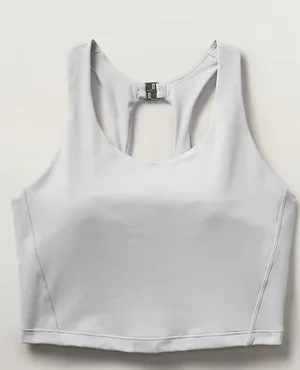 Athleta L Ultimate Longline Bra Large A-C Stratus Grey thumbnail 3