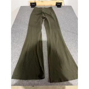 Lululemon Women's High Rise Flare Yoga Pants Olive Green Align Material Sz 6 thumbnail 11