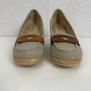 GH Bass Womens Loafers Size 8 Brown Penny Casual Slip On Wedge‎ Heel Espadrilles thumbnail 5