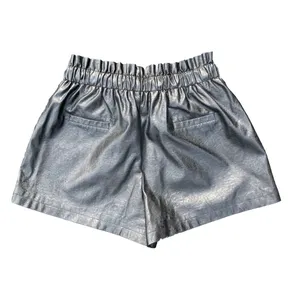 🖤 NWT Schhjzpj Size XL Black Vegan Leather Drawstring PaperBag Shorts 🖤 thumbnail 3