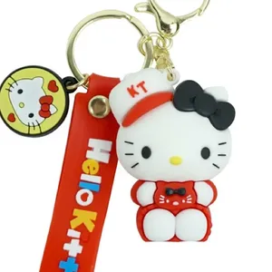 NWOT Hello Kitty 3D Keychain - Red/White W/Black Bow thumbnail 6