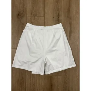 Vintage Real Comfort White Denim Wrap Skort 14 Cotton Mini Skirt Shorts 30 thumbnail 8
