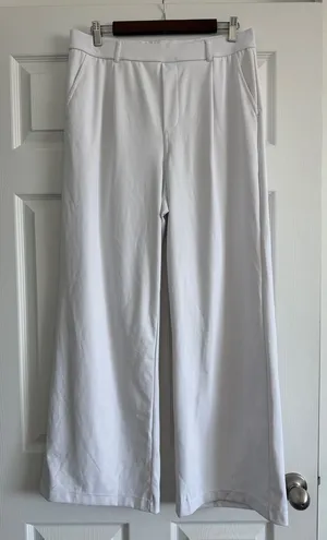 Halara HaloTekAir Wide Leg Pants White Size Large Stretch Pull On NWT thumbnail 1