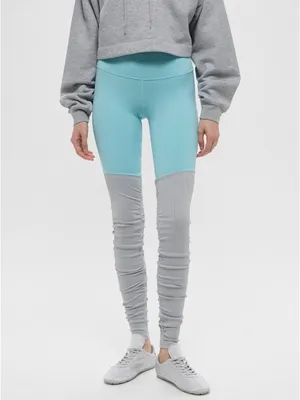 ALO YOGA High Waisted Goddess Legging in Blue Quartz Dove Grey Heather Sz. XXS thumbnail 2