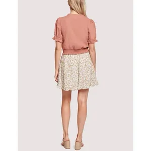 Lost & Wander Women's Floral Occasion Mini Skirt Boho Ivory S $118 thumbnail 2