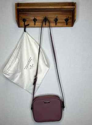 Kate Spade Newbury Lane Cammi Crossbody Bag‎ Leather Mauve Purple Camera Purse thumbnail 1