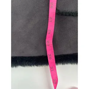 J Percy Vtg Black‎ Faux Suede Fur Lining Trim Coat Size Women XL thumbnail 10
