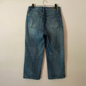 Judy Blue Wide Leg Medium Wash Jeans Cropped Fit High Rise Women's size 11 / 30 thumbnail 5