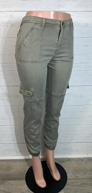Wonderly sage green cargo jogger pants size 27 womens thumbnail 6