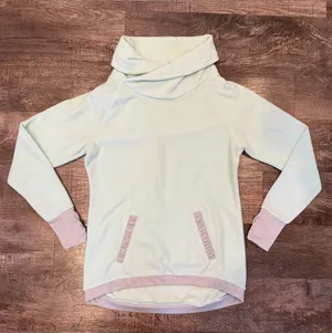 Old Navy Cowl Neck Fleece Pullover Mint Color Thumb Holes XS Warm Fall Outdoor thumbnail 1