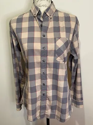 FRANK & OAK Long Sleeve‎ Cotton Plaid Button Down Shirt sz Medium thumbnail 1