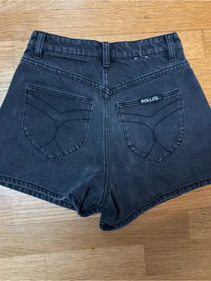 Rolla’s Black Washed Mirage High Rise Loose Fit Coastal Cowgirl Boho Shorts 25 thumbnail 4
