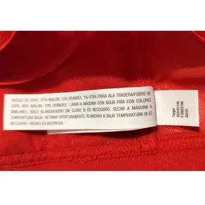 Auden Front-Close Lace Ling Bralette Red Small NEW thumbnail 6