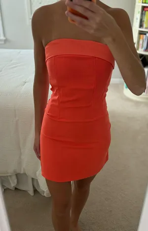 Rock n rags Orange Mini Dress thumbnail 1