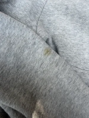 Brandy Melville Zip-Up Cropped Hoodie Grey thumbnail 2