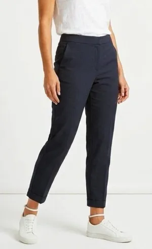 ZARA Ankle Pants Tapered Size 2 Stretch Dress Pants charcoal black NWOT thumbnail 1