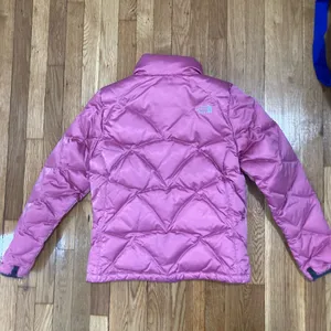 The North Face Pink Goose Down Puffer Winter Ski Snow Quilted Lined Jacket 550 thumbnail 6