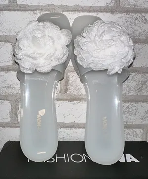 Floral Sandals White Size 8 thumbnail 1
