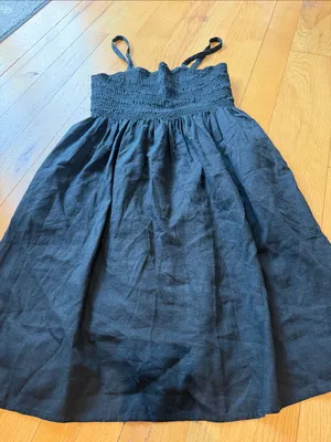 Universal Threads Black Smocked Mini Sundress - Size Small NWT - C1-322 thumbnail 4