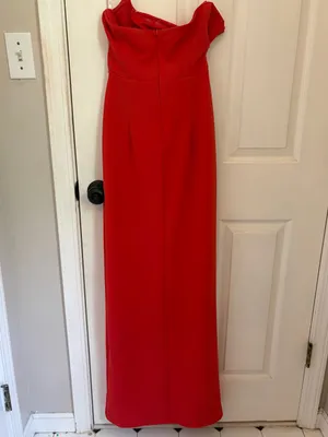 Lulus Memorably Iconic Red Strapless Lace Bustier Maxi Dress thumbnail 11