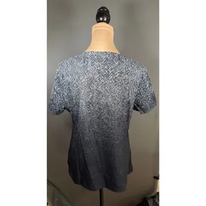 koi Lite Reform Scrub Top Womens M Ombre Print V Neck Stretch 2 Pocket thumbnail 3