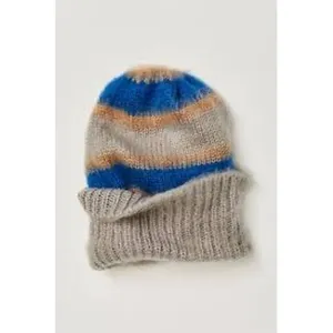 Free people‎ the groove striped beanie one size new winter trendy soft cozy thumbnail 2