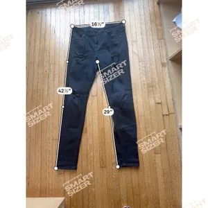 Eunina Black Distressed Skinny Jeans Mens Size 9 Ripped Edgy Denim Pants thumbnail 3