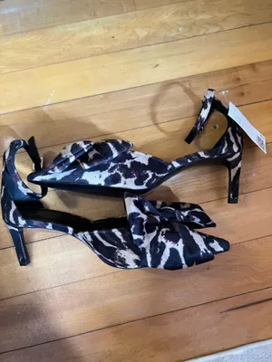 H&M Animal Print Kitten Heels thumbnail 2