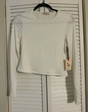 Sincerely Jules white long sleeve top thumbnail 1