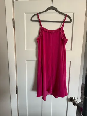 Pink ruffle dress Size L thumbnail 2