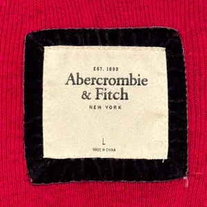 Abercrombie Cardigan Sweater Hot Pink V Neck Preppy Y2K Logo Minimalist Large thumbnail 4