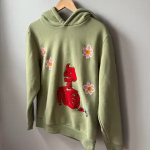 Green Abstract by Jules Skeleton Hoodie 🔥 Size L thumbnail 2