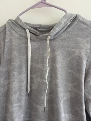 Vuori Light Gray Halo Performance Camouflage Hoodie thumbnail 5