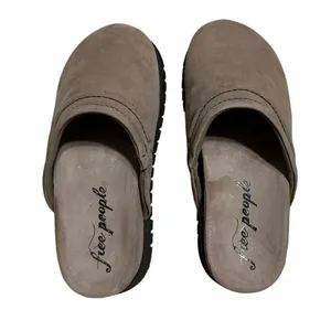 Free People Milo Everyday Mule Women's Size 11 Oyster Comfort Slip-On Leather thumbnail 4