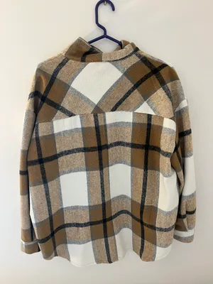 urban daizy plaid shacket  thumbnail 3