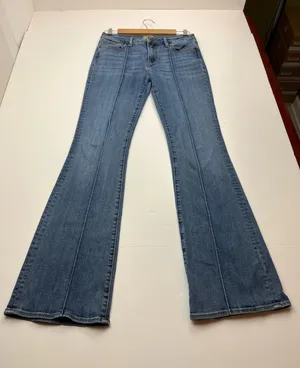 Driftwood Rosie Womens Blue Flare Denim Jeans Size‎ 27 Boho Bohemian Pockets thumbnail 1