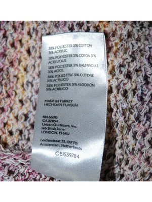 We The Free Crochet Tank Top Medium Purple Lavender Multicolor Open Back thumbnail 9