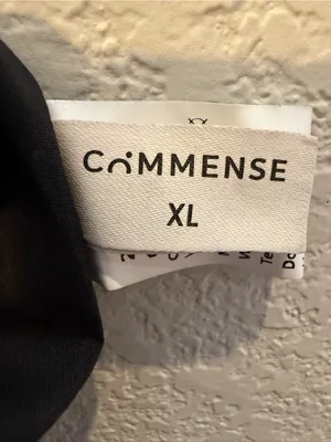 Commense Black Coastal Cowgirl Maxi Cotton Dress XL Deep V Open Back Western thumbnail 10