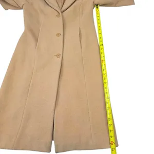 Chadwick's Women's Classic Camel Wool-Blend Long Tailored Coat thumbnail 6