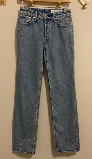 Rag and Bone High Rise Straight Leg Jeans size 23 thumbnail 1