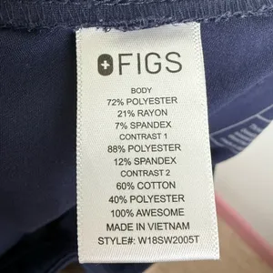 Figs Size Large Tall Zamora Jogger Scrub Pants W18SW2005T Navy PO 1667 thumbnail 6