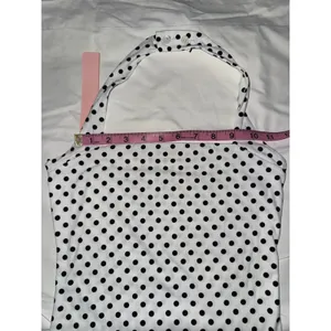Halter Tank Top Set Solid Black‎ and White Polka Dot Square Neck 2 Pack Black Size XS thumbnail 13