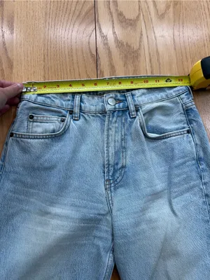 Reformation Julia Crop High Cigarette Jean Powell Wash Size 25 Rigid Denim LY741 thumbnail 7