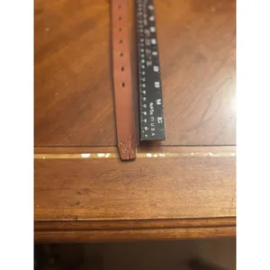 J Crew Brown Leather Belt No Size thumbnail 5