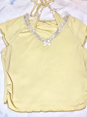 Lemon Yellow Halter/Tee thumbnail 2