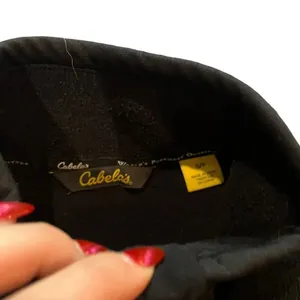 Cablela's Women’s Small‎ Black Fleece High Neck Full Zip Vest thumbnail 2